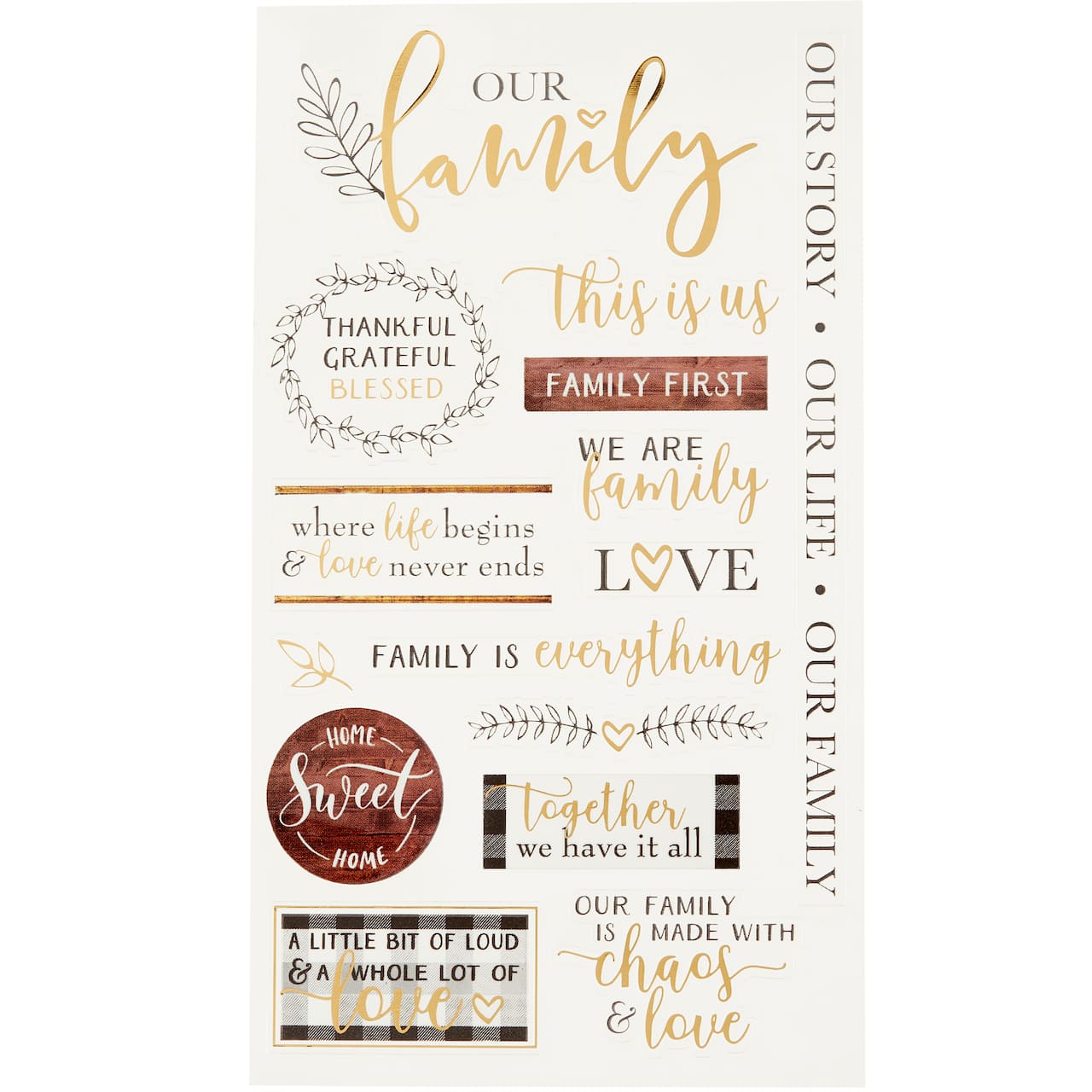 12 Pack: Blessed Family Stickers by Recollections™